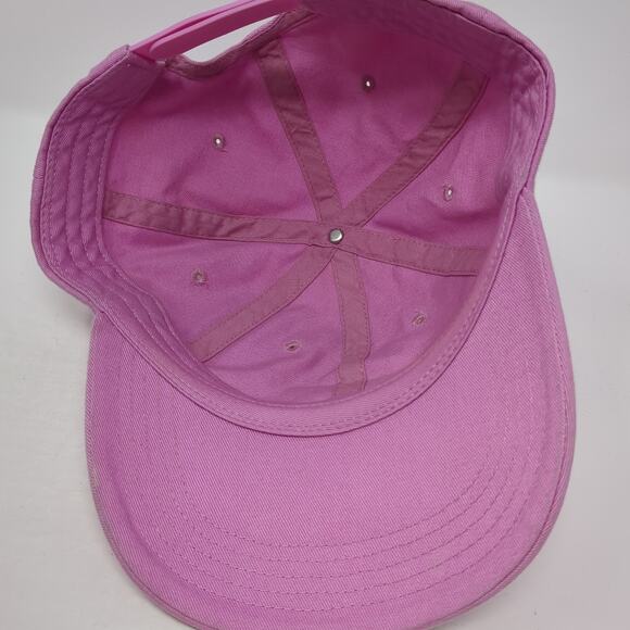 New Balance Snapback Hat Pink One Size Adjustable Outdoor Vent Holes - Picture 7 of 8